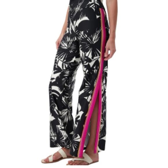 Trina Turk Lennox Wide Leg Swim Cover Pants sz M - Picture 1 of 5